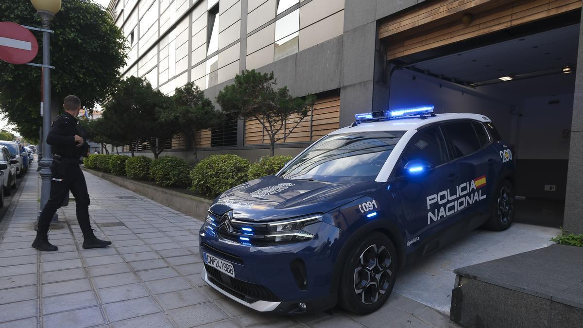 Llegada a los juzgados de Telde de los investigados en la trama de narcotráfico