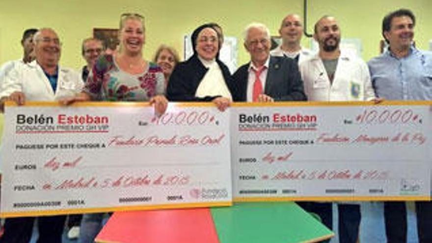 Belén Esteban dona a Sor Lucía Caram 10.000 euros para la Fundación Rosa Oriol