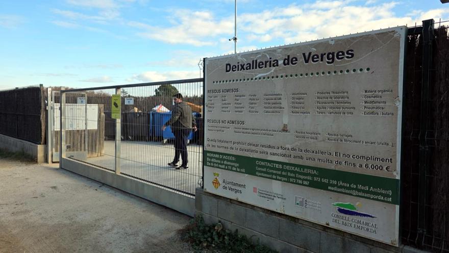 Entrada de la deixalleria de Verges