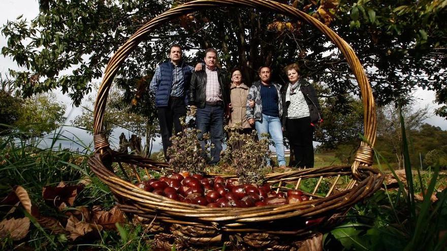 Por la izquierda, Eduardo Fernández, Miguel Flórez, Purificación Suárez, Begoña López y María Isabel Méndez.