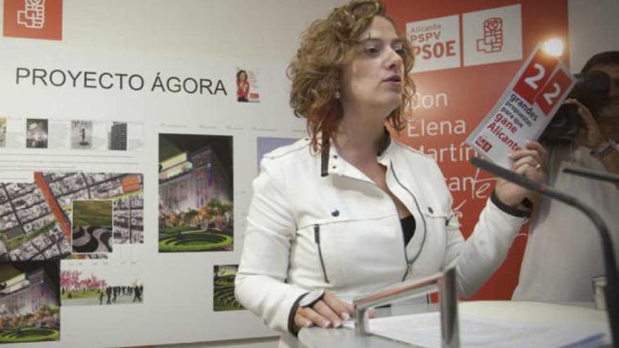 Elena Martín ayer en la presentación del proyecto Ágora .