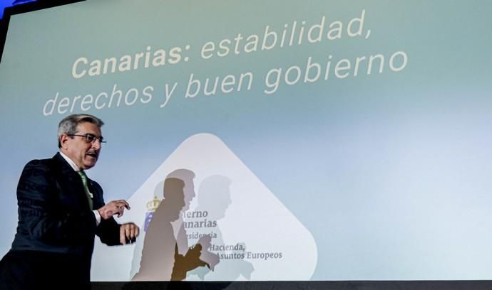 LAS PALMAS DE GRAN CANARIA. Foro Prensa Ibérica en Canarias, Vicepresidente del Gobierno de Canarias,  Román Rodríguez  | 14/01/2020 | Fotógrafo: José Pérez Curbelo