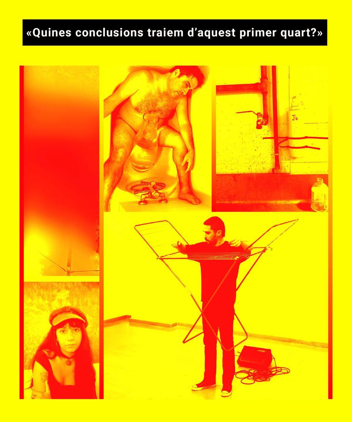 Cartel de las jornadas de performances de la Fundació Caixa Castelló.