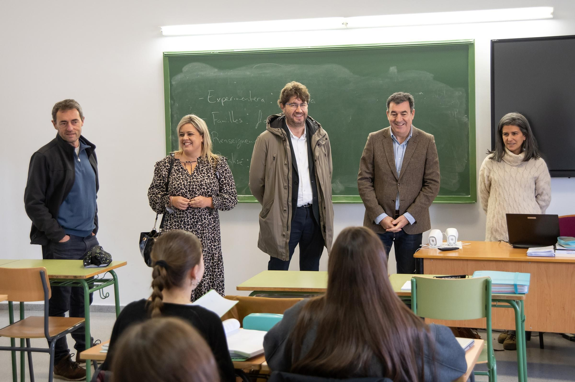 El conselleiro de Educación visita el IES de Pastoriza