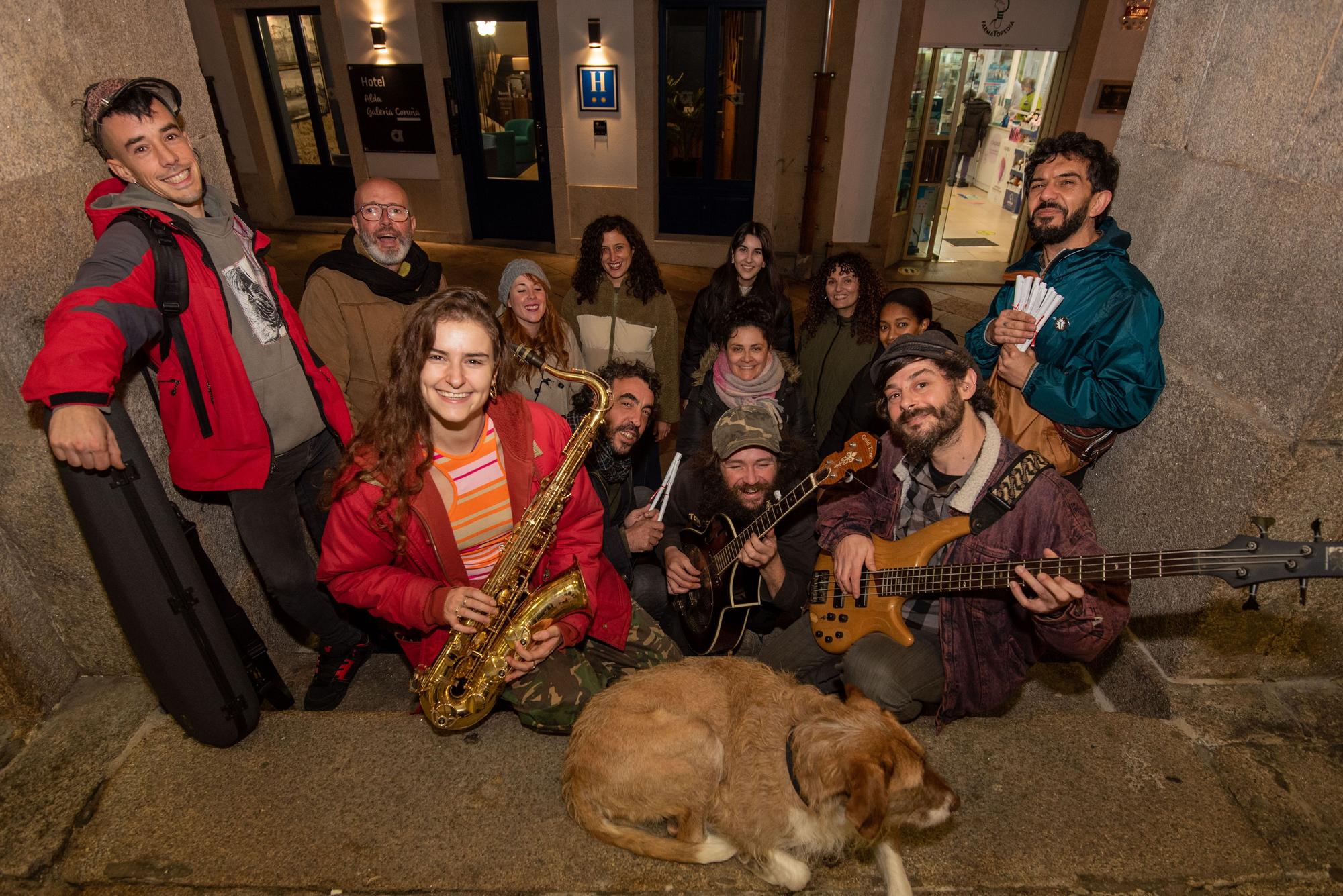 Músicos callejeros de A Coruña, al escenario del teatro Rosalía