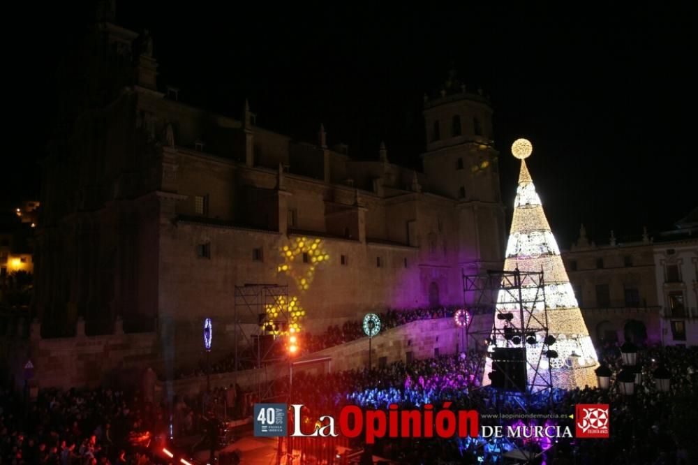 Encendido de luces de Navidad en Lorca