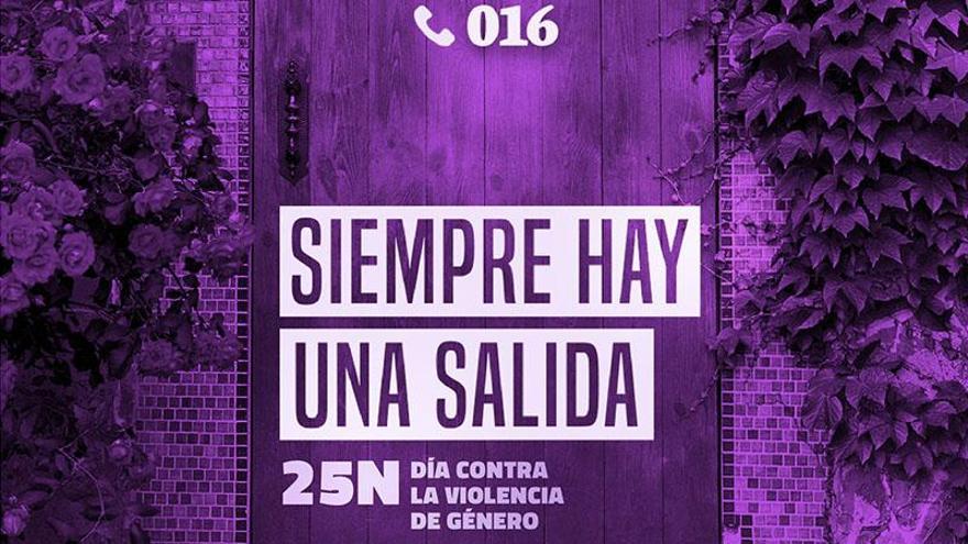 Cartel de la campaña  de Paterna por el 25N «Siempre hay una  salida».