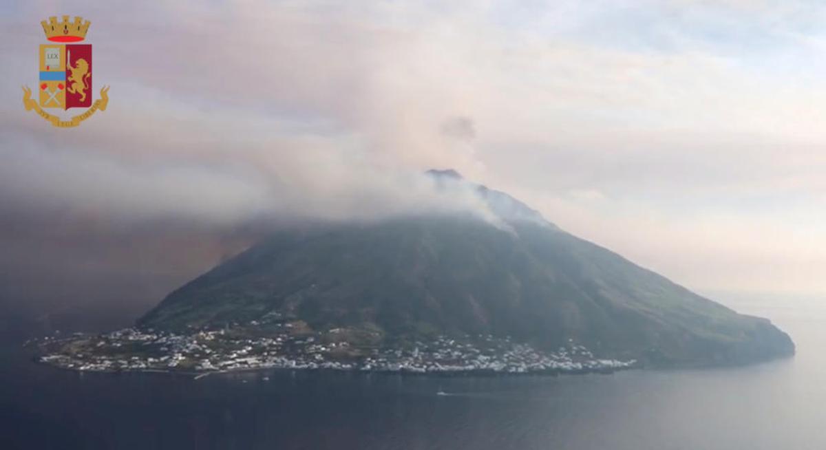 Erupció del volcà Stromboli