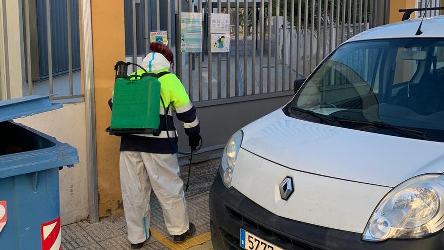 Labores de desinfección en Catarroja.