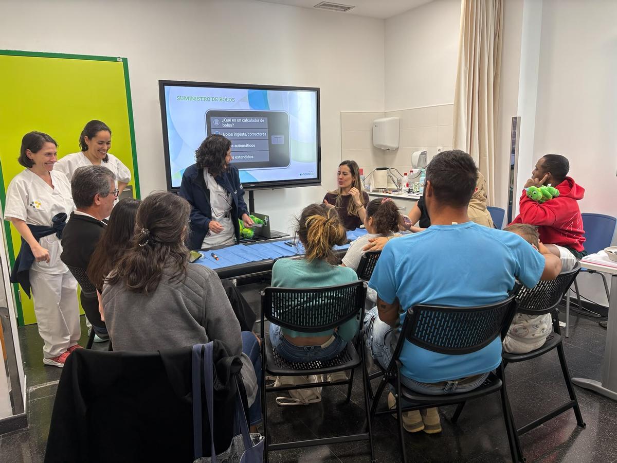 Taller para familias de niños y niñas con diabetes en Lanzarote.