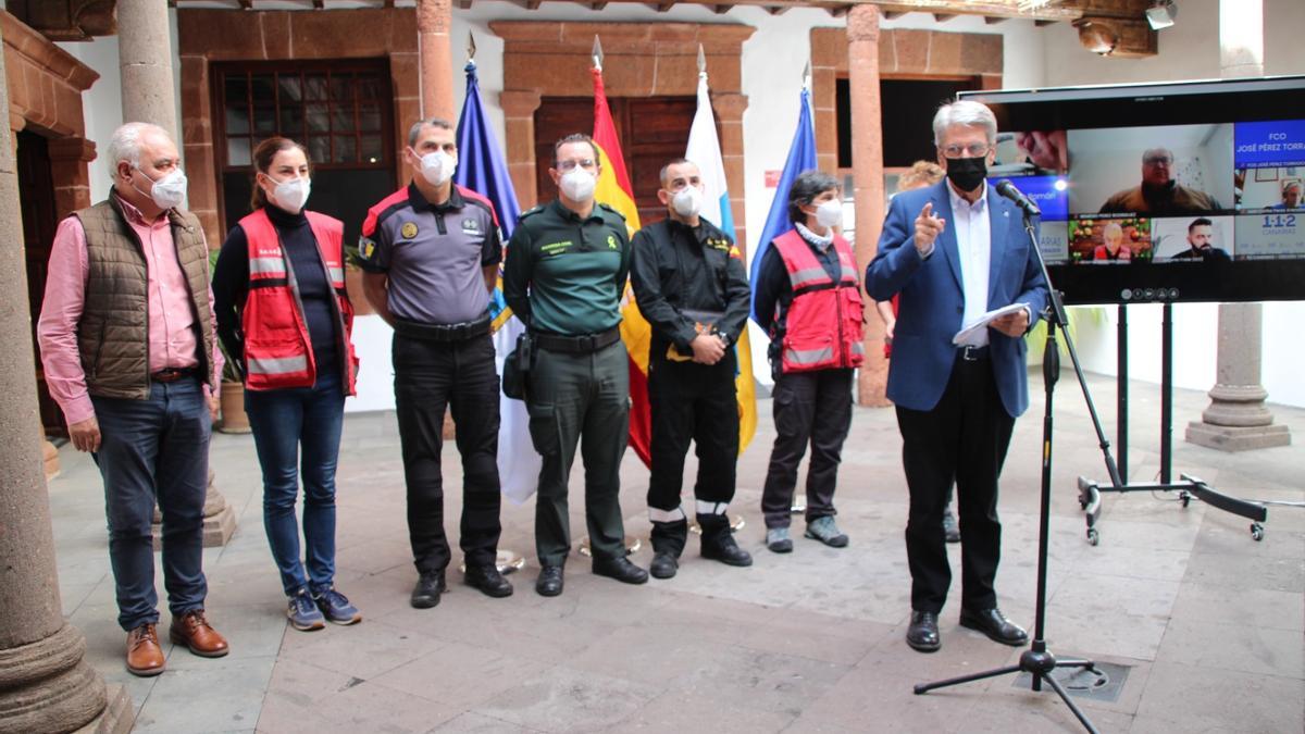 El consejero Julio Pérez anuncia el fin de la erupción del volcán de La Palma