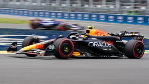 El líder del Mundial Max Verstappen, durante la clasificación en Montreal