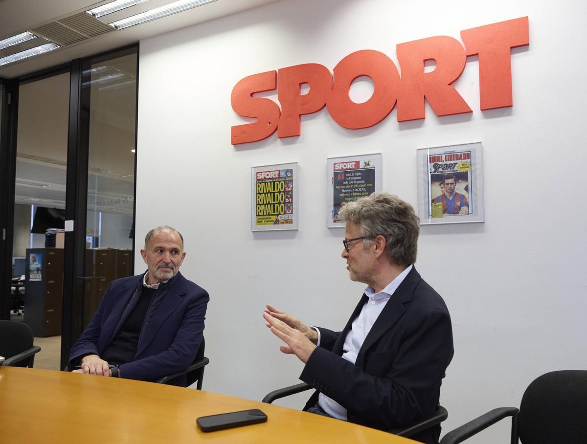 Chus Bueno charló con Vehils y el equipo de basket del diario sobre los proyectos que tiene en mente