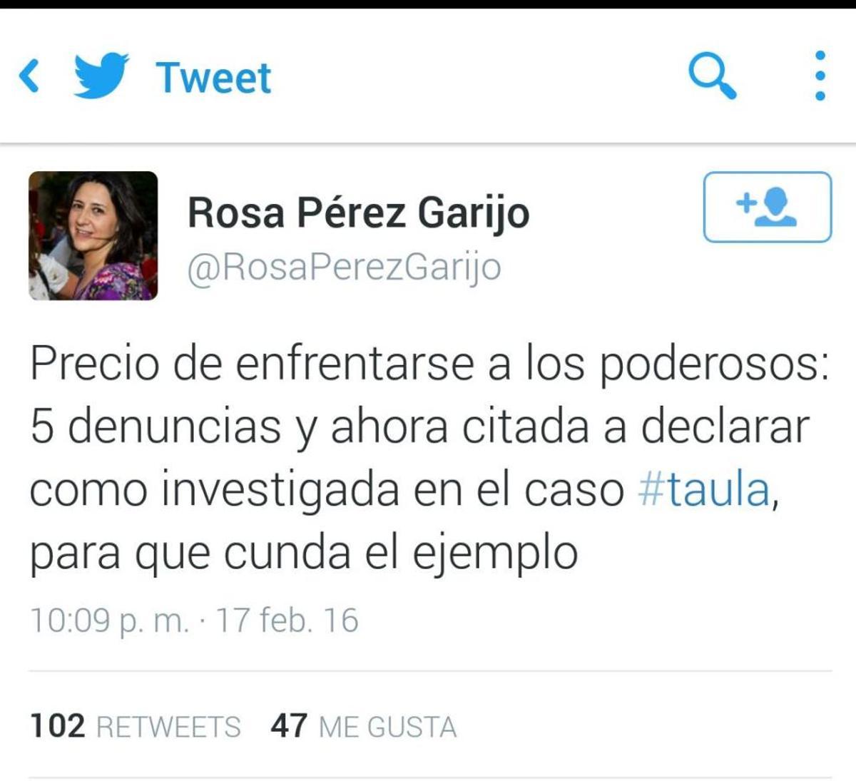 Pérez: "Indignación y rabia tras luchar 4 años contra la trama de corrupción"