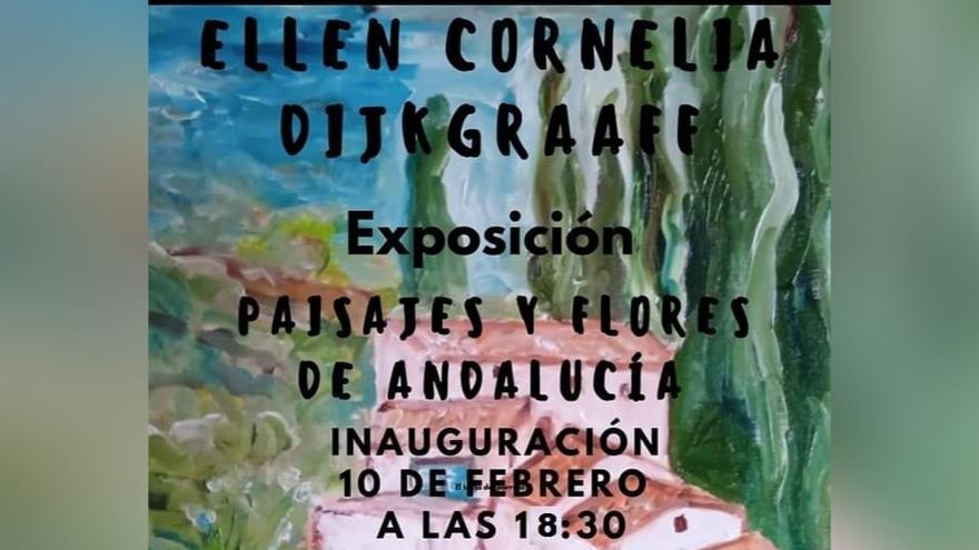 Inauguración de la exposición. Paisajes y flores de Andalucía