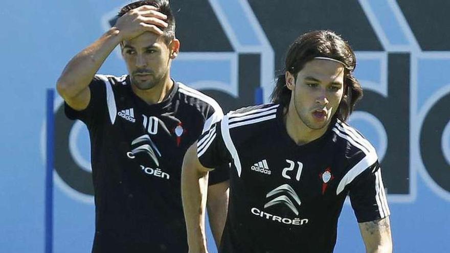 Jota, junto a Nolito, hace unos días en A Madroa.