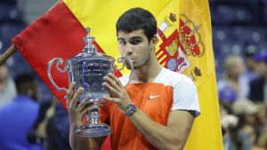 Carlos Alcaraz tras ganar el US Open 2022