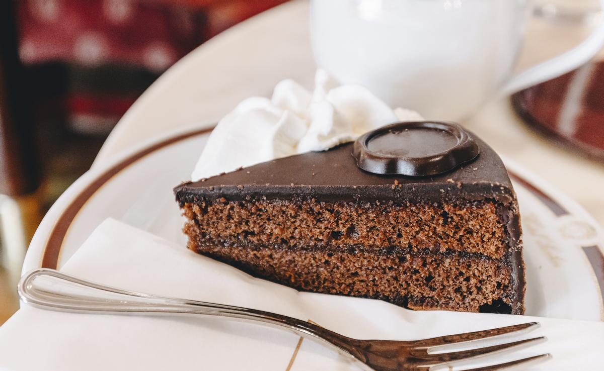 La tarta Sacher que se sirve en el Café Sacher