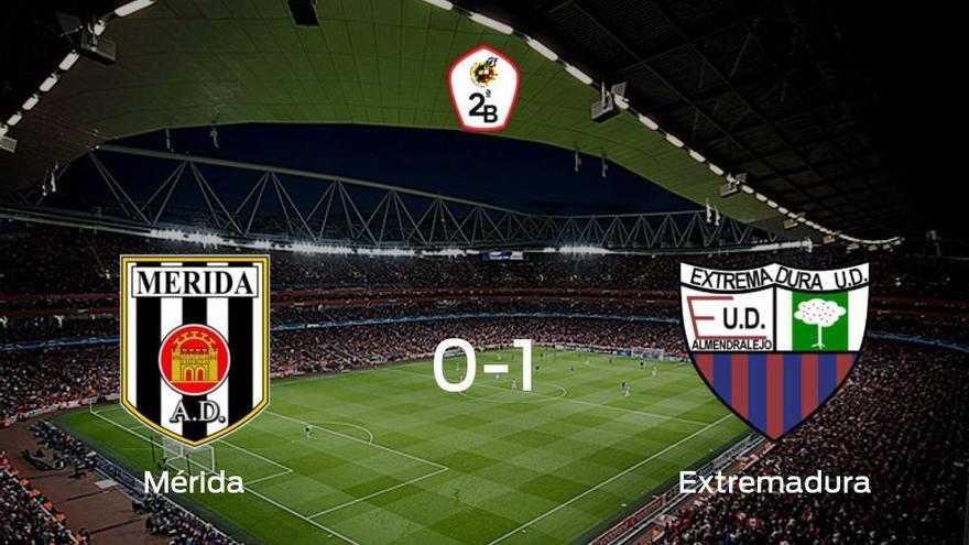 0-1: El Extremadura UD se impone en el estadio del Mérida AD