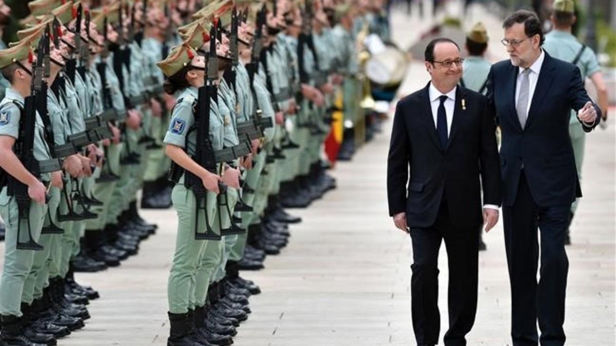 François Hollande y Mariano Rajoy