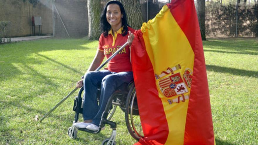 La nadadora paralímpica zaragozana Teresa Perales