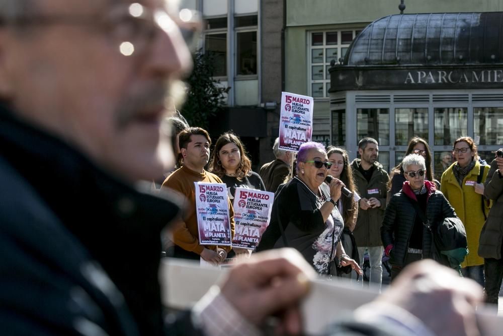 Protestas de estudiantes en Oviedo