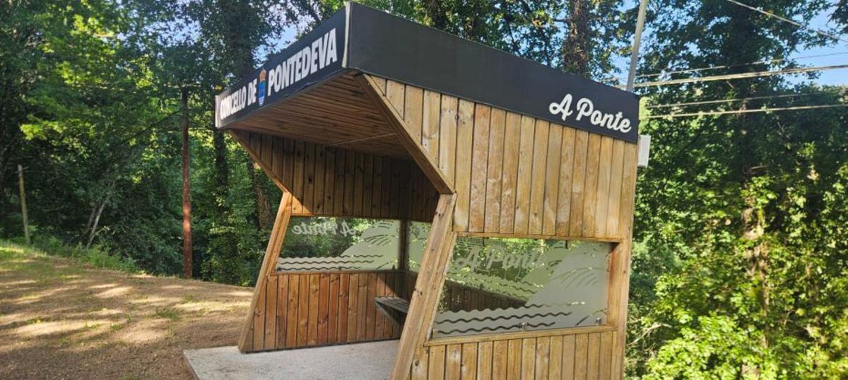 Las nuevas marquesinas son un diseño de Pontedeva.