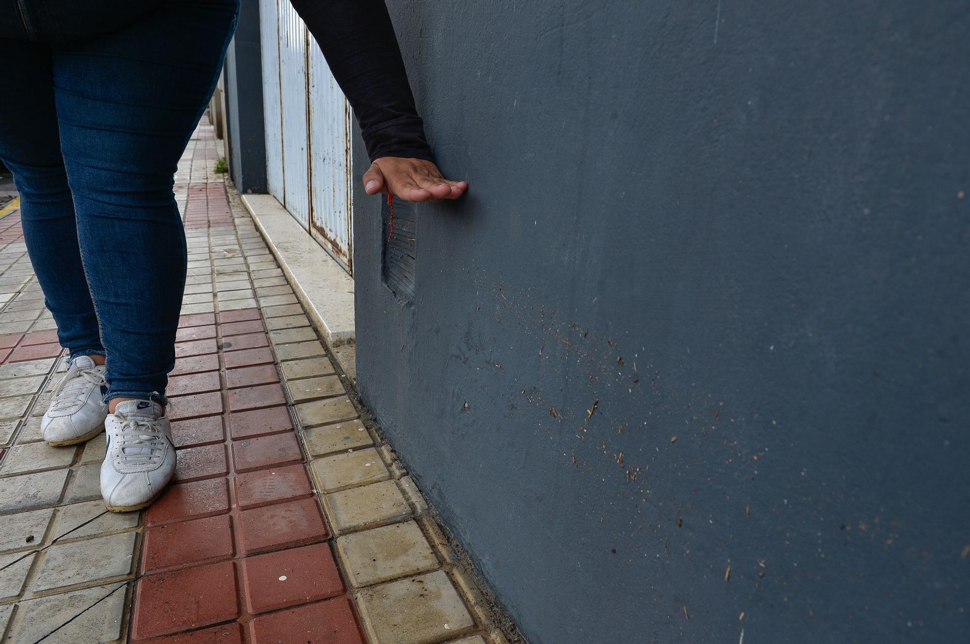 Consecuencias del temporal en el barrio de Las Mesas