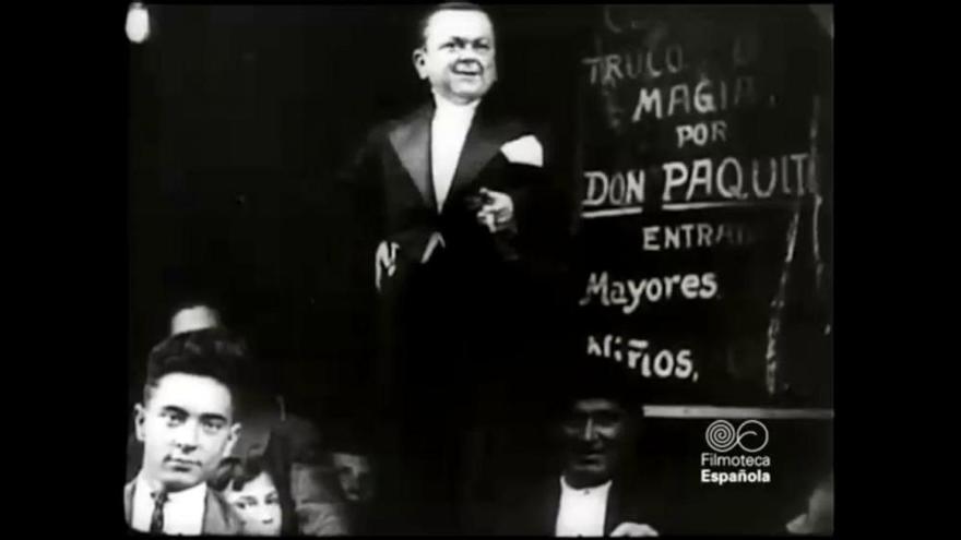 Paquito "Farrabús" en un documental de 1930