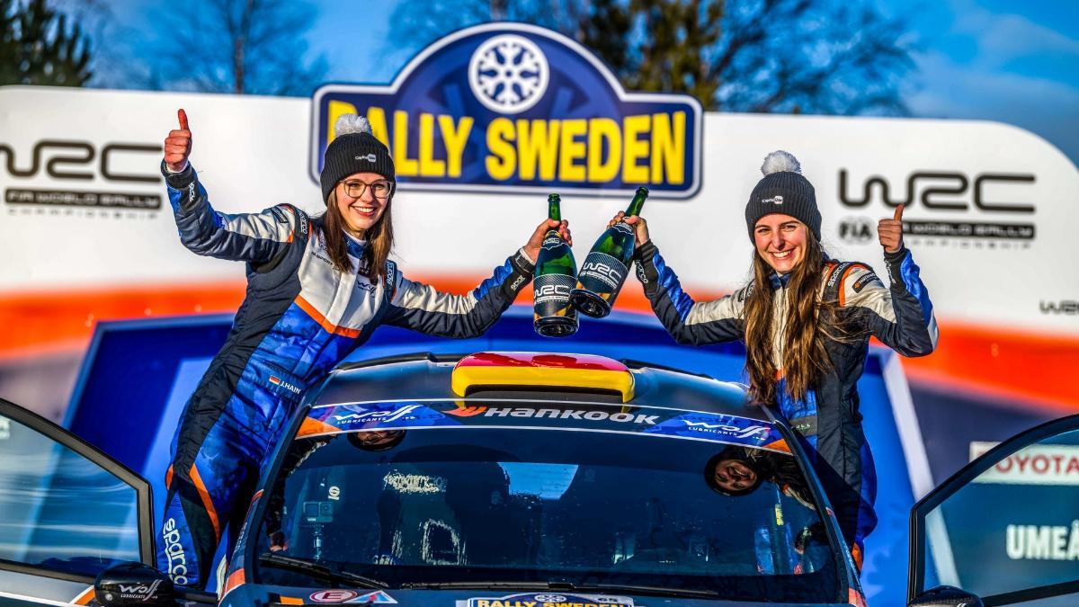 Claire Schönborn y su copiloto Jara Hain brillaron en Suecia