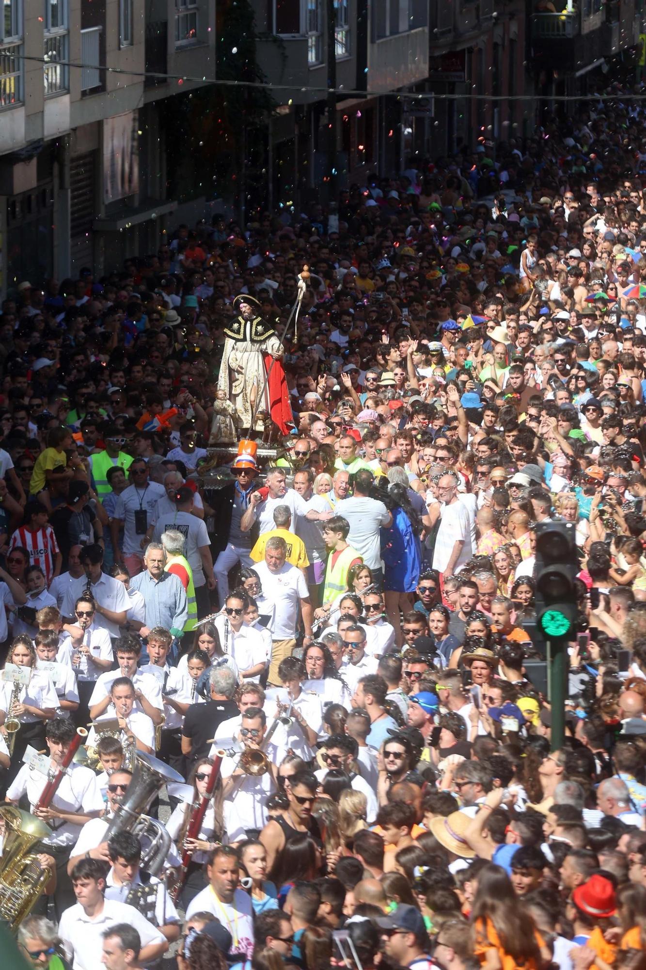 San Roque da rienda suelta a la felicidad en su Festa da Auga