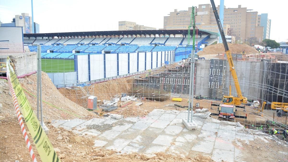 Obras en La Romareda en diciembre