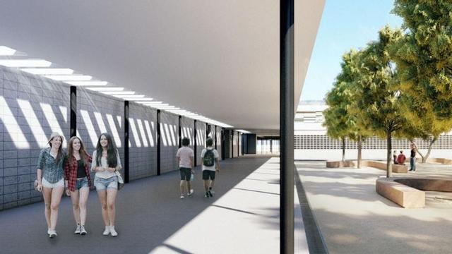 Infografía del nuevo instituto de Canet. | AYTO DE CANET