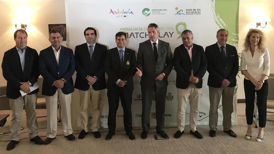 Imagen de la presentación del torneo Andalucía Costa del Sol Match Play 9.