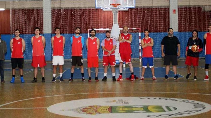 Imagen del equipo estradense en el entrenamiento celebrado ayer. // Bernabé/Ana Agra