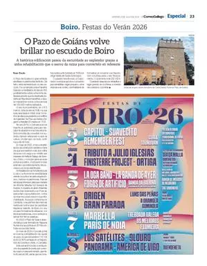Boiro. Festas do Verán 2026