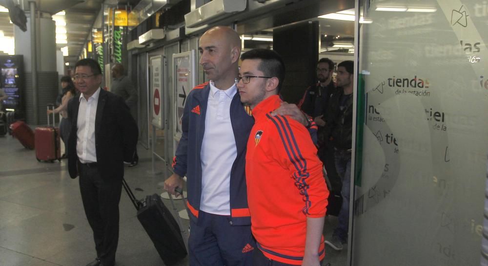 La expedición del Valencia ya está en Madrid