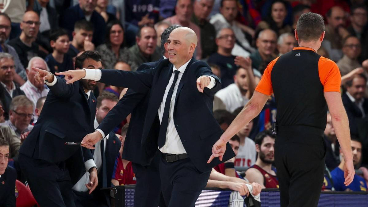 Jona Peñarroya, durante el partido