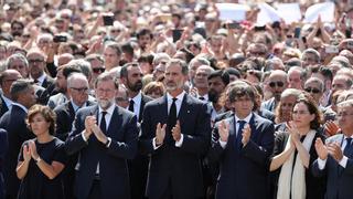 Unidad institucional tras los atentados en Catalunya