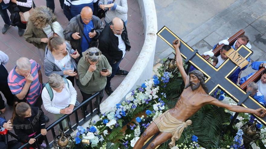 Procesión del Morenet, el Cristo del Raval Roig, en el Lunes Santo de Alicante