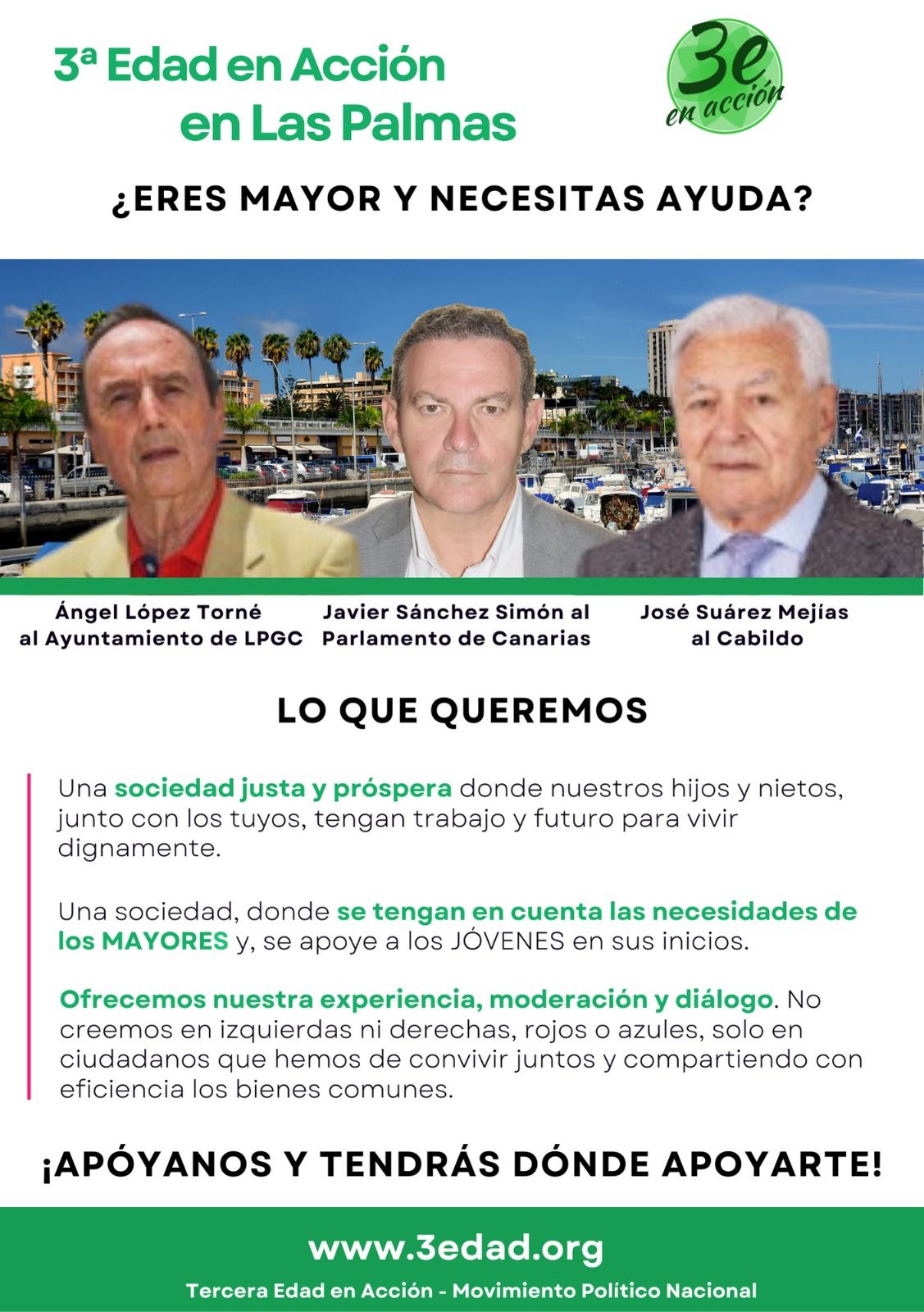 Carteles electorales de los políticos canarios en campaña