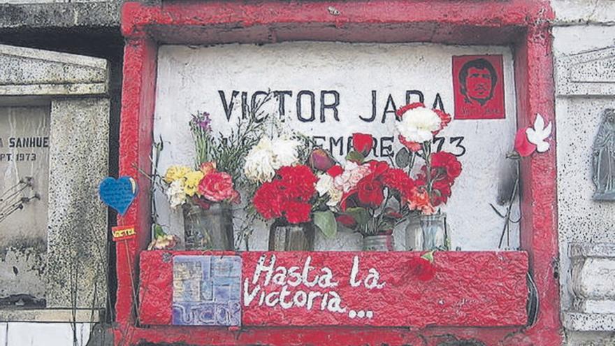 Imatge d’arxiu del nínxol de Víctor Jara al cementiri de Xile.