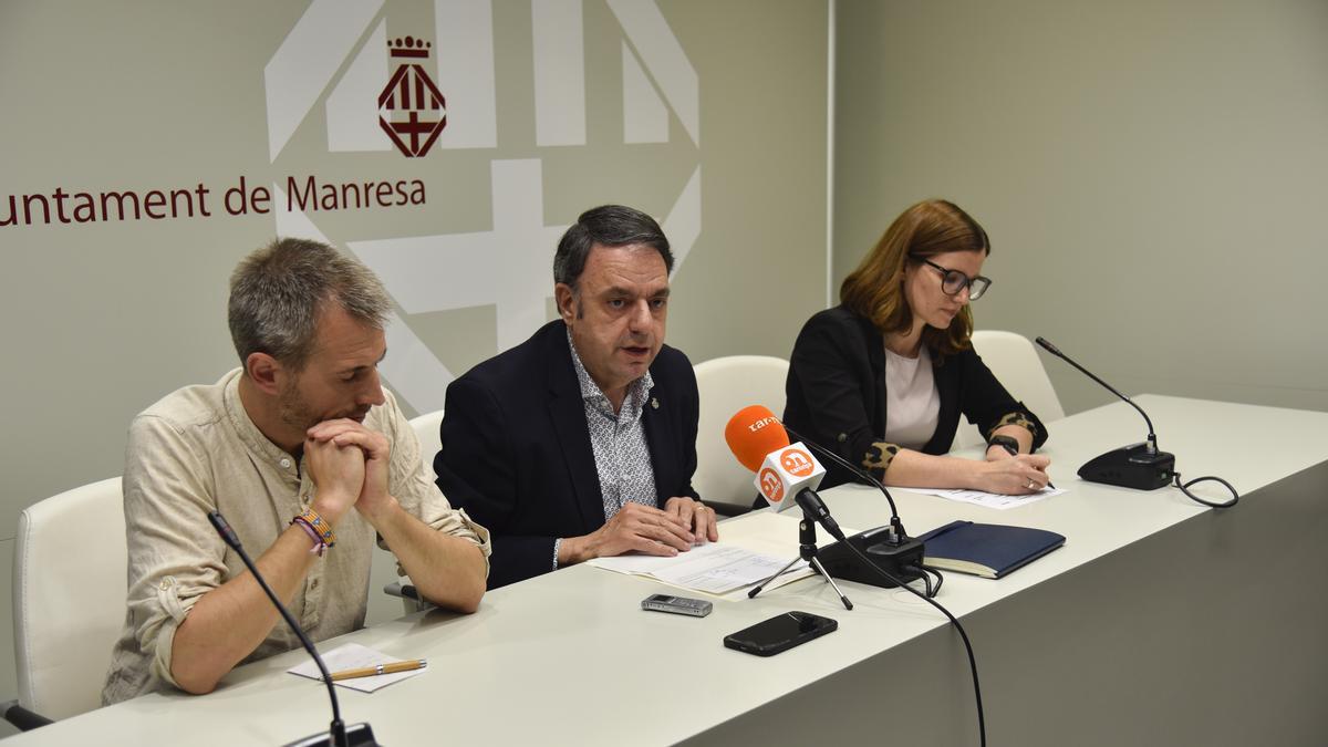 Josep Maria Fius, Valentí Junyent i Claudina Relat, aquest dimarts a la tarda