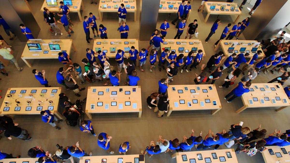 Inauguración de la tienda de Apple en el paseo de Gràcia