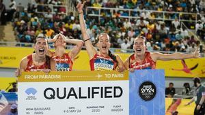 El 4x100 femenino, tras clasificarse para los Juegos de París