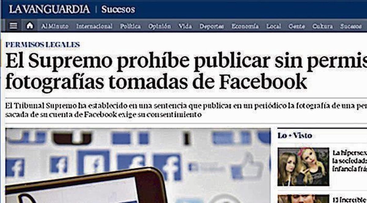 Prensa Ibérica Media lleva al Constitucional la publicación de imágenes de Facebook