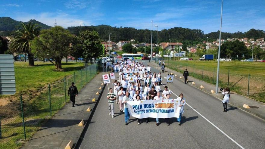 La huelga médica por el Estatuto Marco cae al 1,7% por la tarde tras superar el 15% por la mañana en Galicia