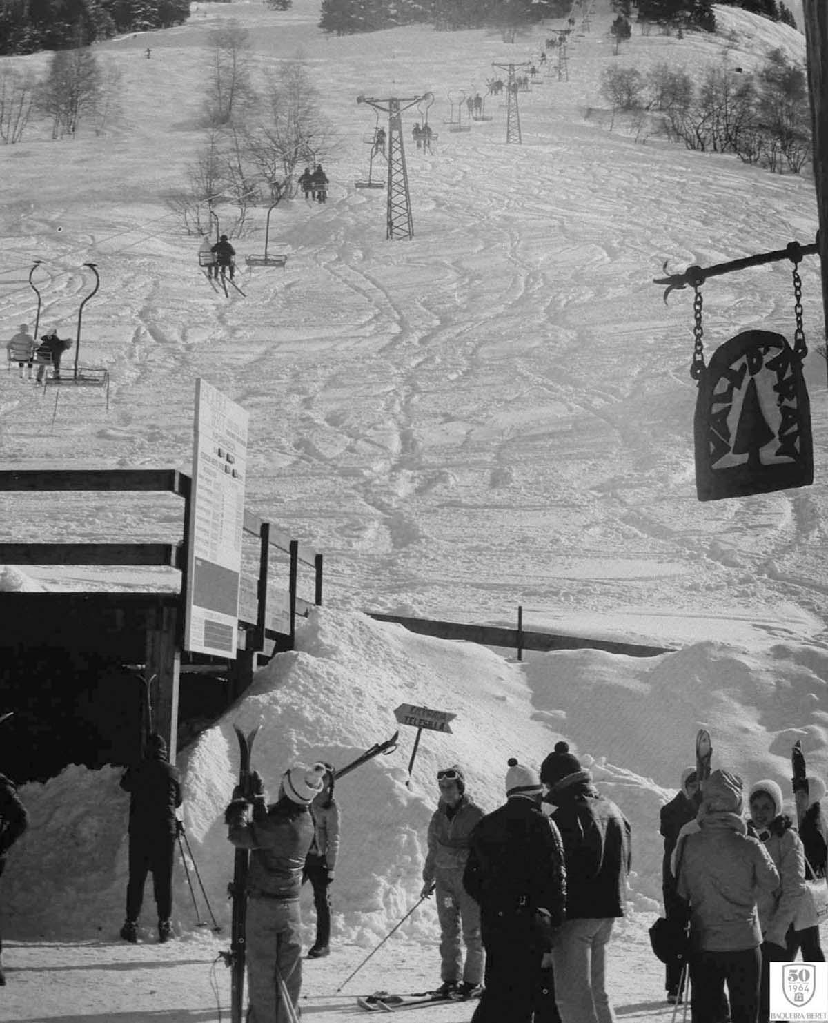 Inauguración de la estació Baqueira Beret en 1964.