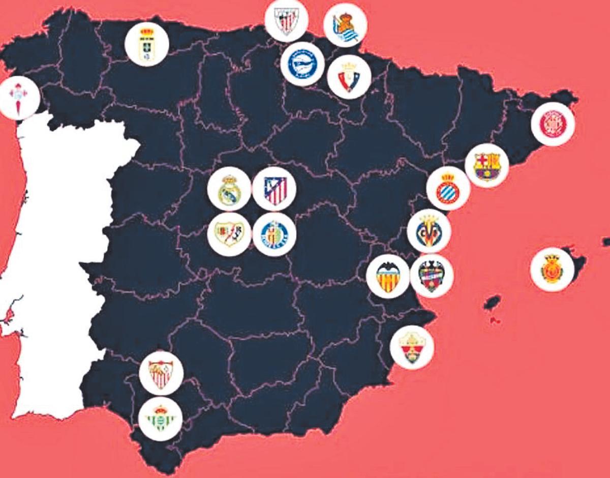 Los equipos de primera 25/26