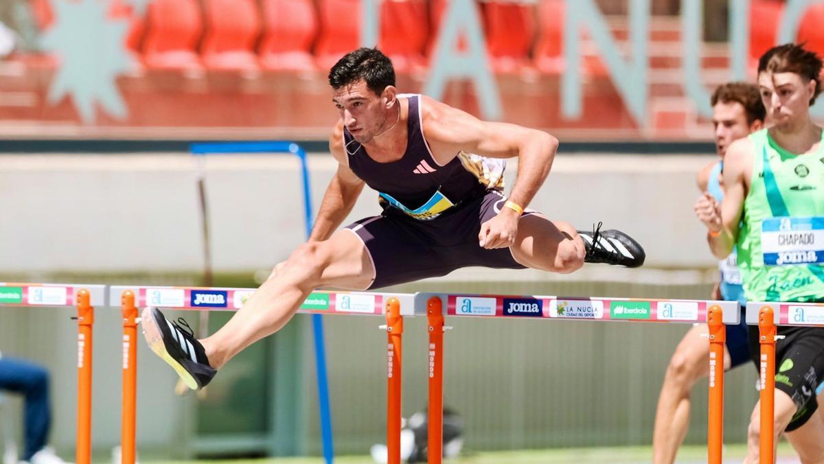 Llopis, en una de las carreras que ganó en el Campeonato de España.